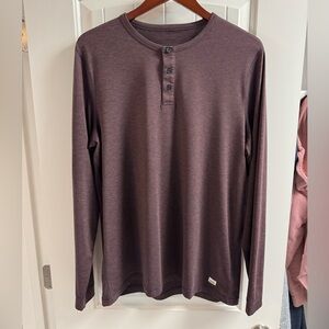 Vuori Men's Long-Sleeve Ease Performance Henley